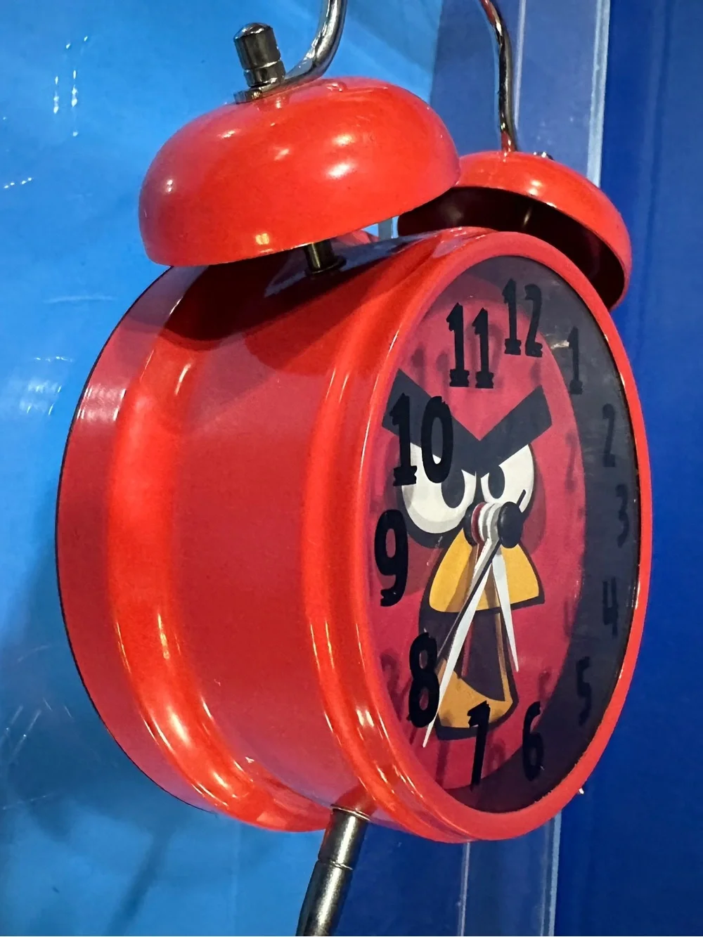 Disney Angry Birds Red Twin Bell Vintage Alarm Clock
